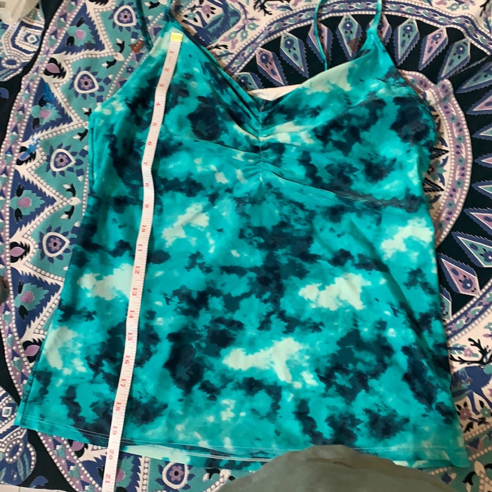 Tie dye tankini top Old Navy